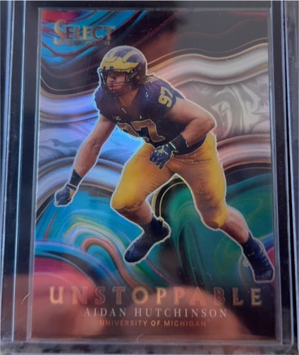2022 Panini Select Draft Picks #US-AH Aidan Hutchinson Unstoppable — front