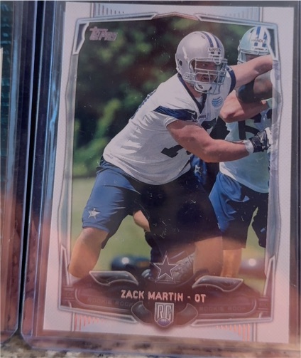 2014 Topps Chrome #207 Zack Martin Rookie Card — front