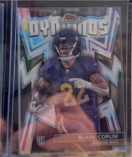 2024 Topps Finest Dynamos #DYN-4 Blake Corum — front