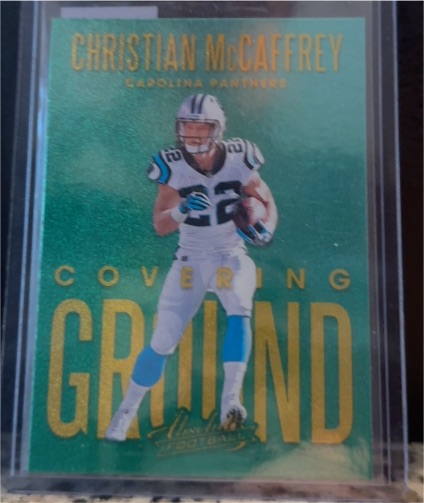 2018 Panini Absolute Covering Ground #CG-CM Christian McCaffrey — front