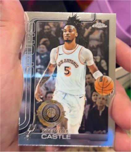 2025-26 Topps Chrome #228 Stephon Castle — front