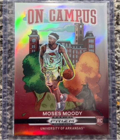 2021 Panini Prizm Draft Picks On Campus #8 Moses Moody — front