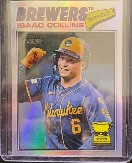 2026 Topps Heritage #102 Isaac Collins — front