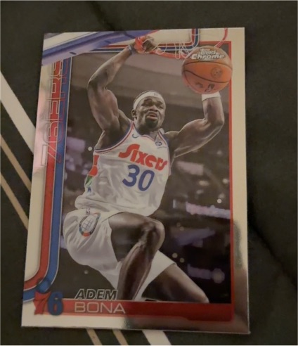2025-26 Topps Chrome #183 Adem Bona — front