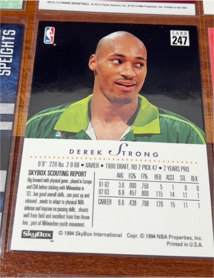 1993-94 SkyBox #247 Derek Strong — front