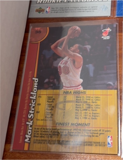 1998-99 Upper Deck Finest #36 Mark Strickland — front