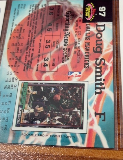 1992-93 Topps Stadium Club Members Only #97 Doug Smith — front