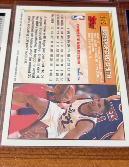 1992-93 Topps #143 LaBradford Smith — front