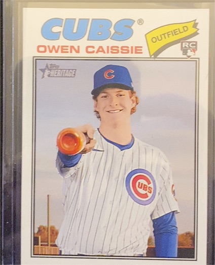 2026 Topps Heritage #360 Owen Caissie — front
