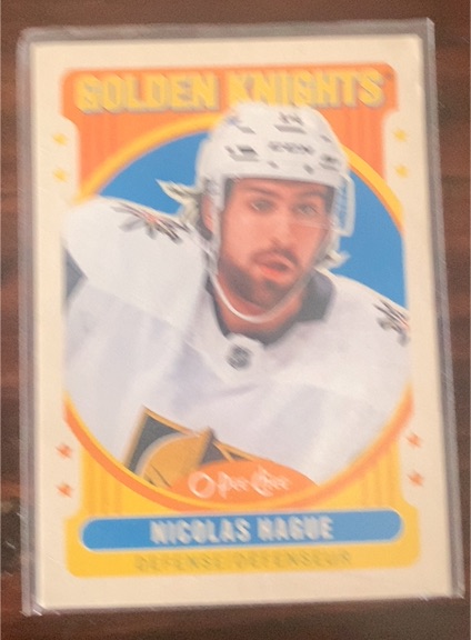 2021-22 O-Pee-Chee Retro #397 Nicolas Hague — front