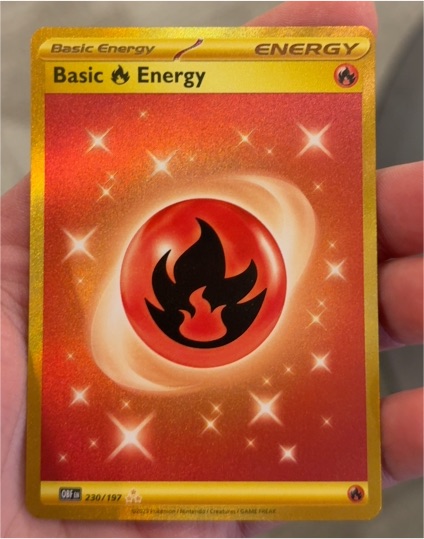 2023 Pokémon SV Obsidian Flames #230/197 Basic Fire Energy — front