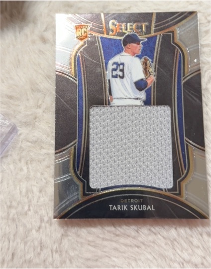2021 Panini Select Rookie Jumbo Swatches #RJS-TA Tarik Skubal — front