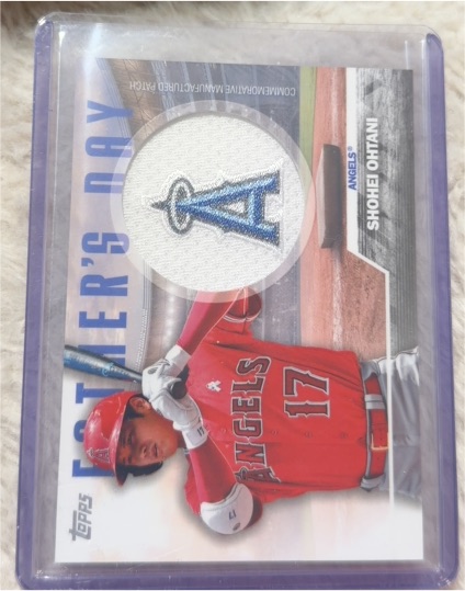 2023 Topps Series 2 #FD-SO Shohei Ohtani Father's Day Commemorative Team Patch — front