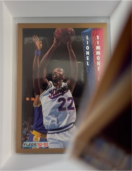1992-93 Fleer #198 Lionel Simmons — front