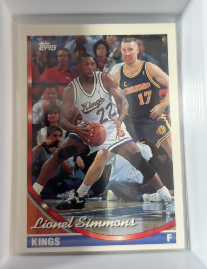 1993-94 Topps #184 Lionel Simmons — front