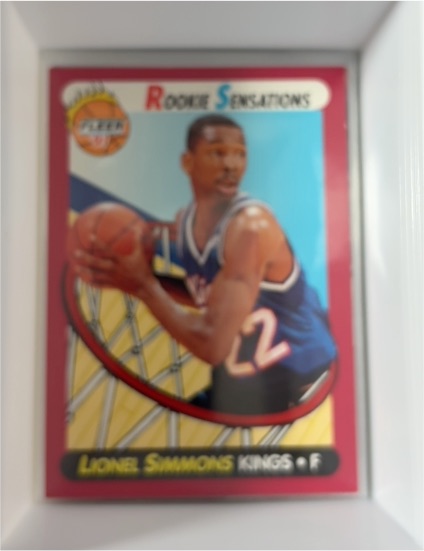 1991-92 Fleer Rookie Sensations #1 Lionel Simmons — front