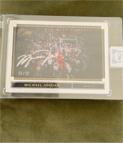 1997 Upper Deck Michael Jordan #23 Timeless Moments — front