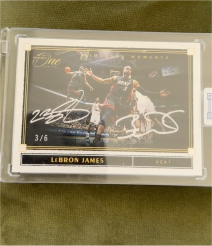 2024 Panini One and One Timeless Moments #3/6 LeBron James — front
