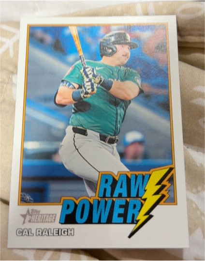 2026 Topps Heritage #RP-CR Cal Raleigh Raw Power — front