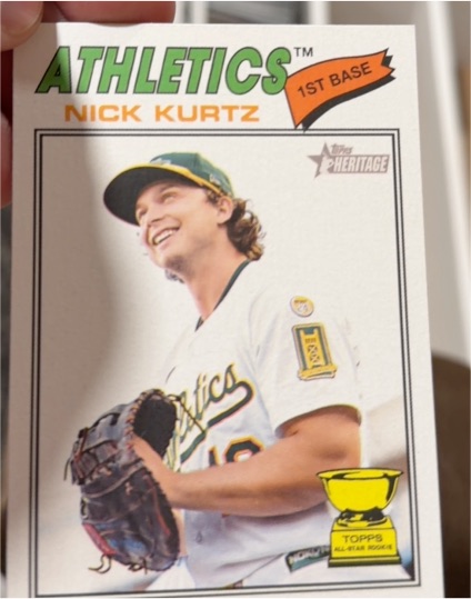 2026 Topps Heritage #275 Nick Kurtz — front