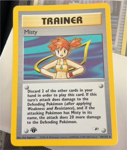 2000 Pokémon Gym Heroes #102 Misty — front