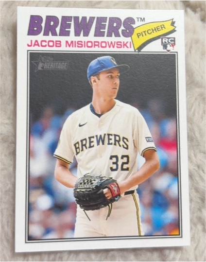 2026 Topps Heritage #144 Jacob Misiorowski — front