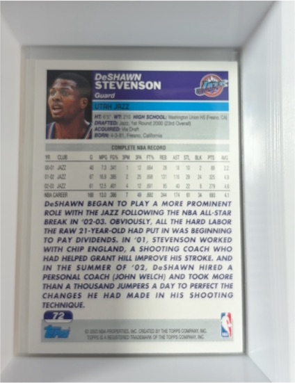 2002-03 Topps #162 DeShawn Stevenson — front