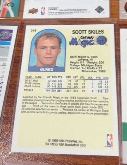 1989-90 NBA Hoops #318 Scott Skiles — front