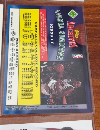 1993 Topps Archives #139 Lionel Simmons — front