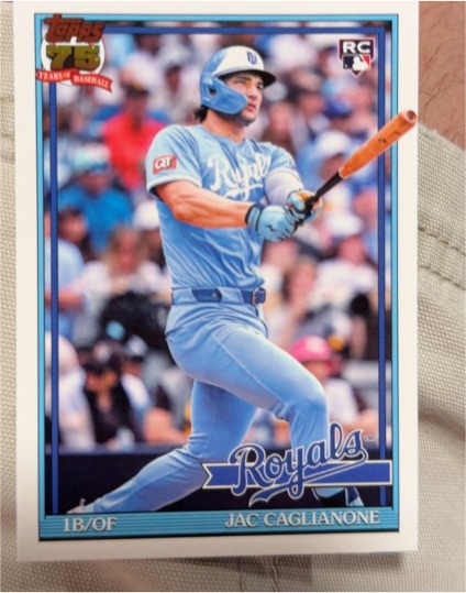 2026 Topps Series 1 #T91-42 Jac Caglianone — front