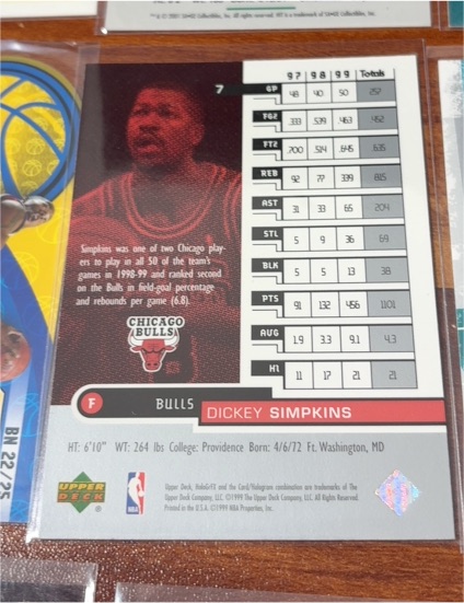 1995-96 Upper Deck #21 Dickey Simpkins — front