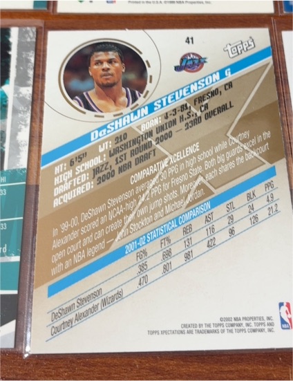 2001-02 Topps #104 DeShawn Stevenson — front