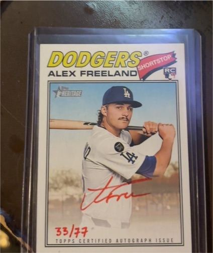 2026 Topps Heritage #ROA-AF Alex Freeland — front
