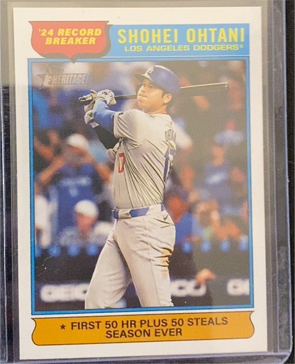 2025 Topps Heritage #1 Shohei Ohtani — front