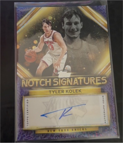 2025-26 Topps Notch Signatures #TNS-TK Tyler Kolek — front