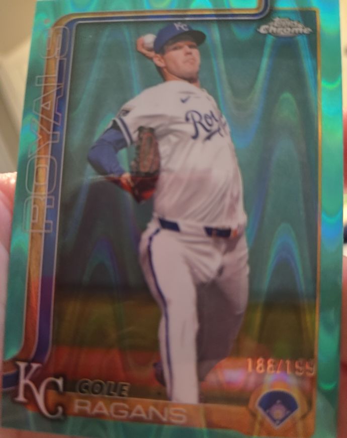 2025 Topps Chrome #186 Cole Ragans — front