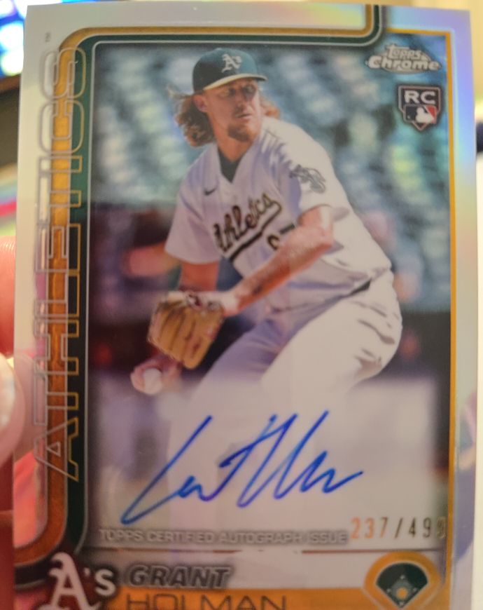 2025 Topps Chrome #RA-GHO Grant Holman — front
