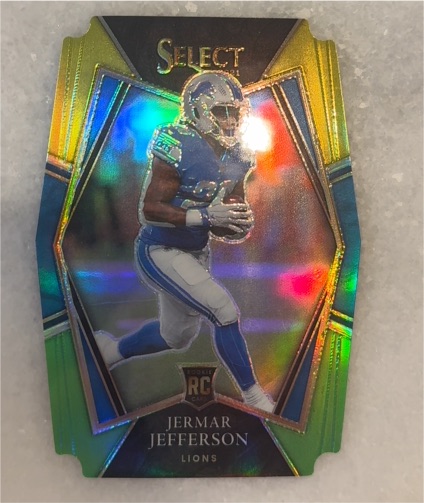2021 Panini Select #200 Jermar Jefferson Premier Level Die-Cut Rookie — front