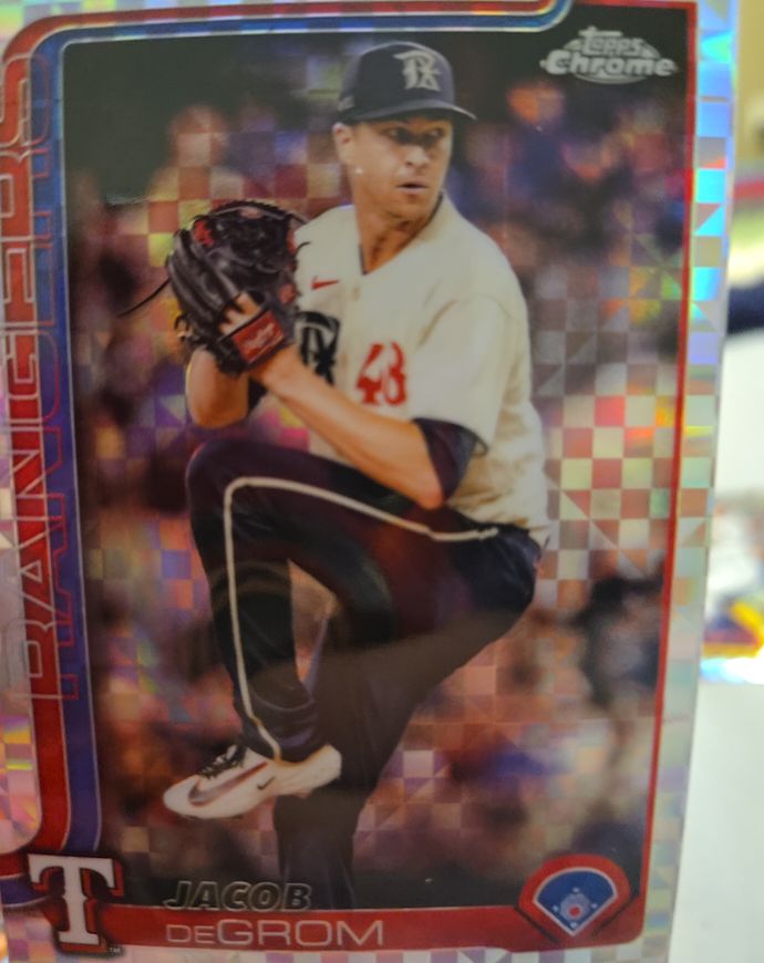 2025 Topps Chrome #214 Jacob deGrom — front