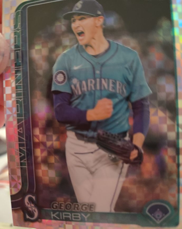 2025 Topps Chrome #223 George Kirby X-Fractor — front