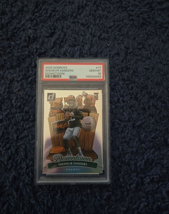 2025 Donruss #17 Shedeur Sanders Downtown! — front