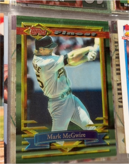 1994 Topps Finest #78 Mark McGwire — front