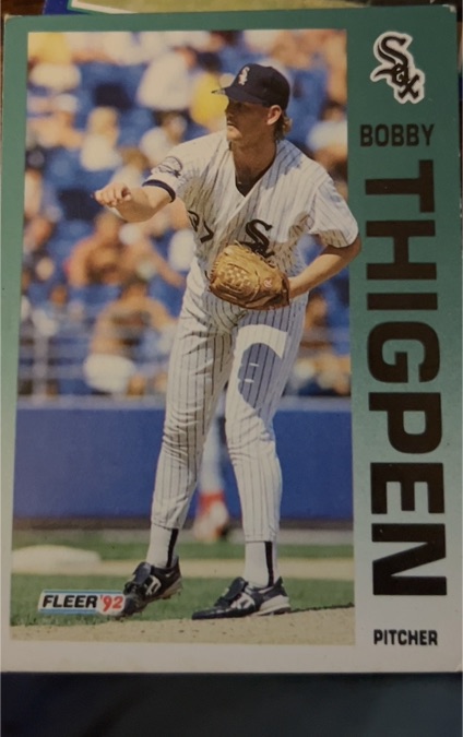 1992 Fleer #99 Bobby Thigpen — front
