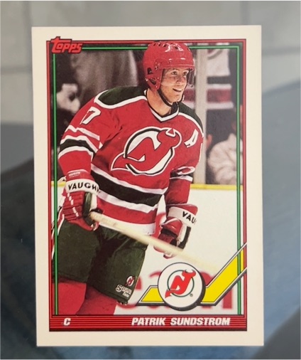 1991-92 Topps #451 Patrik Sundstrom — front