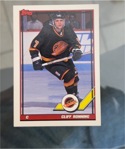 1991-92 Topps #59 Cliff Ronning — front