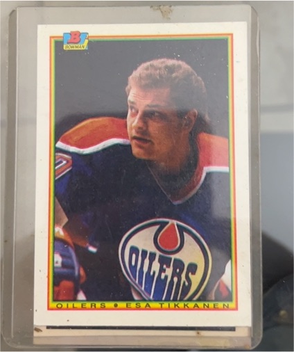 1990-91 Bowman #194 Esa Tikkanen Edmonton Oilers — front