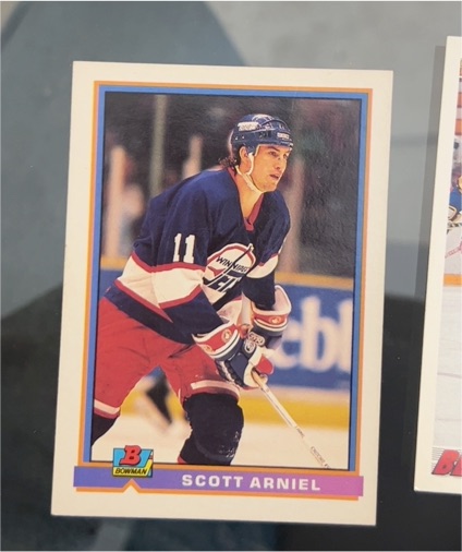 1991-92 Bowman #206 Scott Arniel — front
