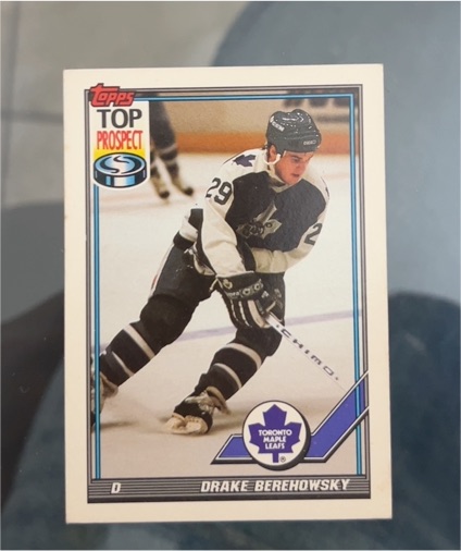 1991-92 Topps #70 Drake Berehowsky — front