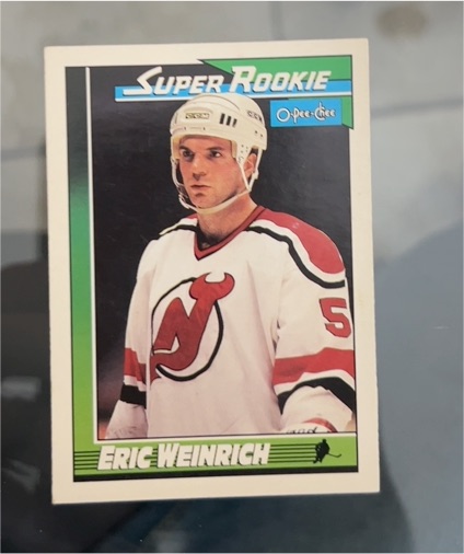 1991-92 O-Pee-Chee #10 Eric Weinrich — front