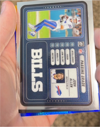 2025 Panini Donruss Optic #7 Josh Allen Passing Grade — front